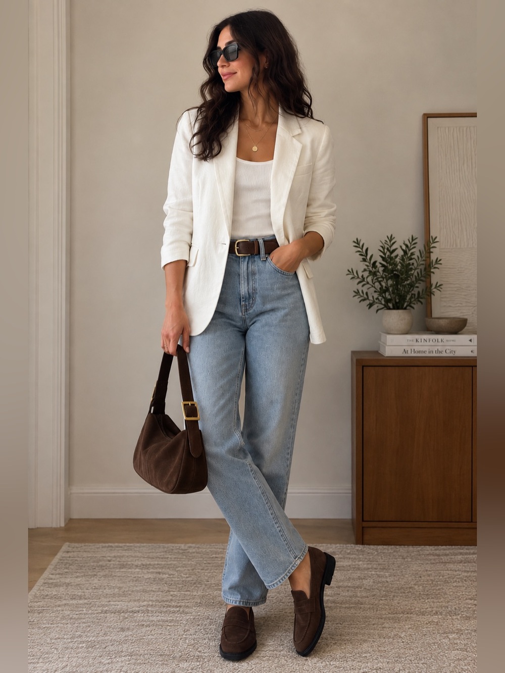 Abercrombie & Fitch White Linen Blazer NWT XS Petite $120